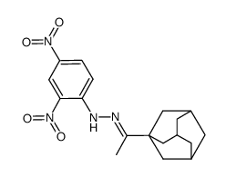 1-[1-[2-(2,4-Dinitrophenyl)hydrazono]ethyl]adamantane结构式