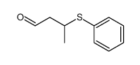 3-(phenylthio)butanal Structure