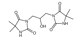 1,3-bis-(5,5-dimethyl-hydantoin-3-yl)-propan-2-ol结构式