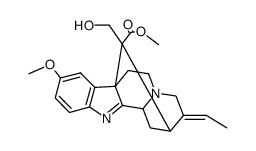 17-hydroxy-10-methoxy-akuammilane-16-carboxylic acid methyl ester Structure