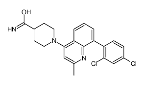 1-[8-(2,4-dichlorophenyl)-2-methylquinolin-4-yl]-3,6-dihydro-2H-pyridine-4-carboxamide Structure