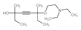 6-(2-diethylaminoethoxy)-3,6-dimethyl-oct-4-yn-3-ol结构式