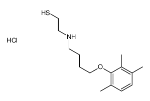 2-[4-(2,3,6-trimethylphenoxy)butylamino]ethanethiol,hydrochloride Structure