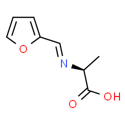 L-Alanine, N-(2-furanylmethylene)- (9CI) Structure