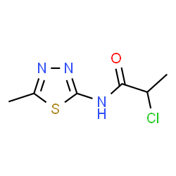 2-Chloro-N-(5-methyl-1,3,4-thiadiazol-2-yl)propanamide Structure