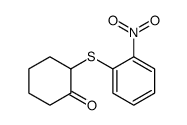 2-(2-nitrophenyl)sulfanylcyclohexan-1-one结构式