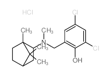 2,4-dichloro-6-[[methyl-(1,7,7-trimethylnorbornan-2-yl)amino]methyl]phenol结构式
