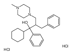 2-benzyl-1-cyclohexyl-3-(4-methylpiperazin-1-yl)-1-phenylpropan-1-ol,dihydrochloride Structure