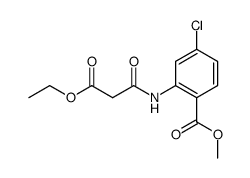 2-(2-ethoxycarbonyl-acetylamino)-4-chloro-benzoic acid methyl ester Structure