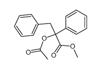 methyl 2-acetoxy-2,3-diphenylpropionate结构式