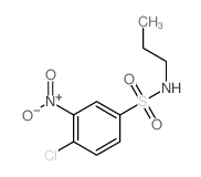 Benzenesulfonamide,4-chloro-3-nitro-N-propyl- Structure
