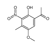 1-Acetyl-2-hydroxy-5-methoxy-4-methyl-3-nitrobenzol结构式