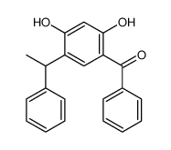 [2,4-dihydroxy-5-(1-phenylethyl)phenyl]-phenylmethanone Structure