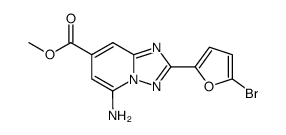 5-Amino-2-(5-bromo-furan-2-yl)-[1,2,4]triazolo[1,5-a]pyridine-7-carboxylic acid methyl ester Structure