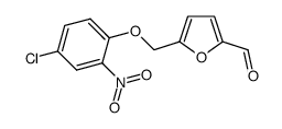 5-((4-chloro-2-nitrophenoxy)methyl)furan-2-carbaldehyde结构式