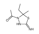 1-(5-Amino-2-ethyl-2-methyl-1,3,4-thiadiazol-3(2H)-yl)ethanone结构式