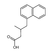 3-methyl-4-[1]naphthyl-butyric acid结构式