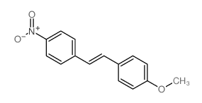 (E)-4-Nitro-4'-methoxystilbene结构式