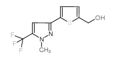 [5-[1-methyl-5-(trifluoromethyl)pyrazol-3-yl]thiophen-2-yl]methanol Structure