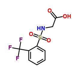 N-{[2-(Trifluoromethyl)phenyl]sulfonyl}glycine structure