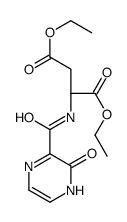 diethyl (2S)-2-[(2-oxo-1H-pyrazine-3-carbonyl)amino]butanedioate Structure
