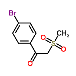 1-(4-bromophenyl)-2-(methylsulfonyl)-1-ethanone Structure