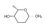 2,3,6-trideoxy-β-threo-hexopyranose Structure