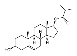 isobutyric acid-(3β-hydroxy-androsten-(5)-yl-(17β)-ester) Structure