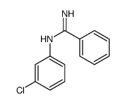 N'-(3-chlorophenyl)benzenecarboximidamide结构式