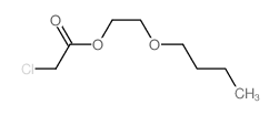 Acetic acid, 2-chloro-,2-butoxyethyl ester Structure