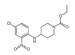 ethyl 4-(4-chloro-2-nitroanilino)piperidine-1-carboxylate结构式
