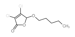 2(5H)-Furanone, 3,4-dichloro-5-(pentyloxy)-结构式