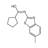 Cyclopentanecarboxamide, N-(6-methyl-2-benzothiazolyl)- (9CI) picture