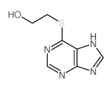 2-(5H-purin-6-ylsulfanyl)ethanol结构式