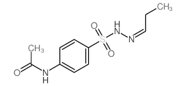 N-[4-[(propylideneamino)sulfamoyl]phenyl]acetamide结构式