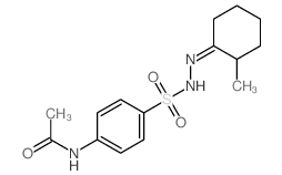 N-[4-[[(2-methylcyclohexylidene)amino]sulfamoyl]phenyl]acetamide Structure