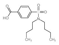 Benzoic acid, p- (dibutylsulfamoyl)- Structure