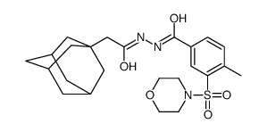 N'-[2-(1-adamantyl)acetyl]-4-methyl-3-morpholin-4-ylsulfonylbenzohydrazide结构式