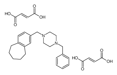 1-benzyl-4-(6,7,8,9-tetrahydro-5H-benzo[7]annulen-3-ylmethyl)piperazine,(E)-but-2-enedioic acid Structure