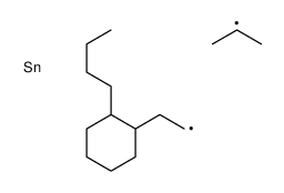 Butylcyclohexylethyl(1-methylethyl)stannane Structure