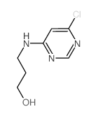 3-[(6-Chloro-4-pyrimidinyl)amino]-1-propanol Structure