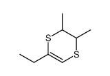 5-ethyl-2,3-dimethyl-2,3-dihydro-1,4-dithiine结构式