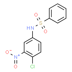 N-(4-Chloro-3-nitrophenyl)benzenesulfonamide结构式
