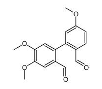2-(2-formyl-5-methoxyphenyl)-4,5-dimethoxybenzaldehyde结构式