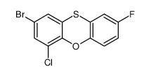 2-bromo-4-chloro-8-fluorophenoxathiine结构式