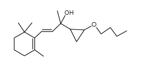 2-(2-butoxycyclopropyl)-4-(2,6,6-trimethylcyclohex-1-en-1-yl)but-3-en-2-ol结构式