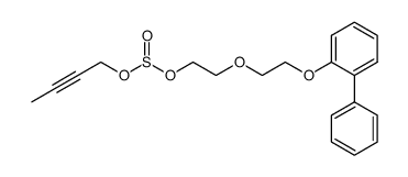 Sulfurous acid 2-[2-(biphenyl-2-yloxy)-ethoxy]-ethyl ester but-2-ynyl ester Structure