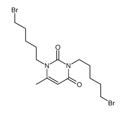 1,3-bis(5-bromopentyl)-6-methylpyrimidine-2,4-dione Structure