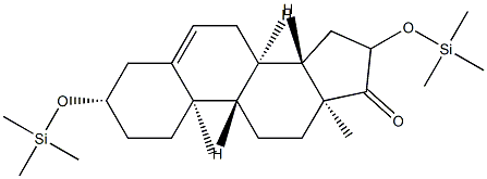 3β,16-Bis(trimethylsiloxy)androst-5-en-17-one结构式