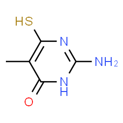 4(1H)-Pyrimidinone, 2-amino-6-mercapto-5-methyl- (9CI) Structure